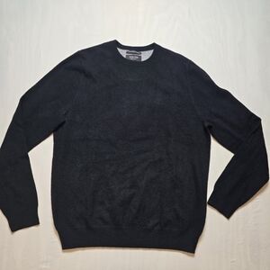 Black Cashmere Sweater Men Medium